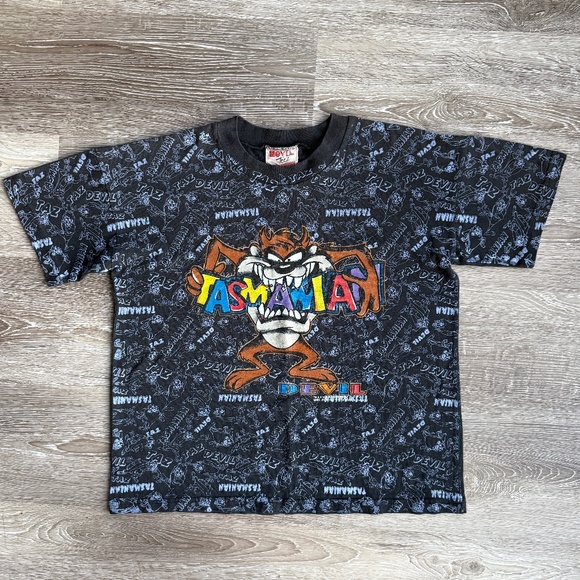 Super Fun Novel Teez Vintage 1993 Looney Tunes Tasmanian Devil Tee T-Shirt - Picture 1 of 5